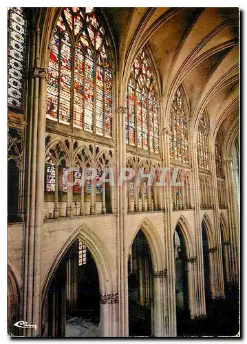 Cartes postales moderne Troyes Aube La cathedrale Verrieres de la nef