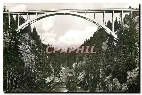 Cartes postales moderne Echelsbacher Bruecke mit Ammerschlucht 75m hoch - 180m lang