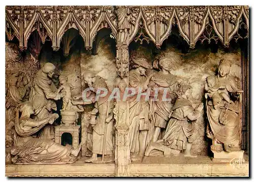 Cartes postales moderne Chartres Pourtour du Choeur de la Cathedrale: circoncision et adoration des mages