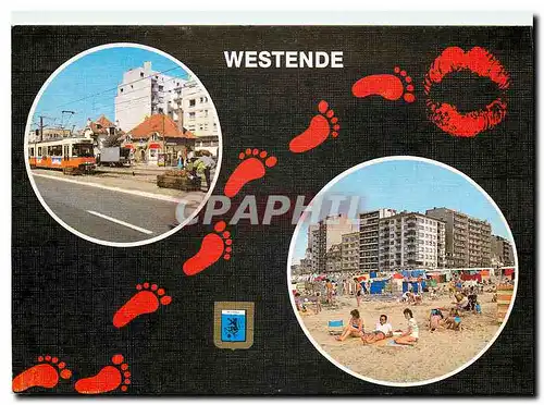 Cartes postales moderne Un bonjour de WESTENDE