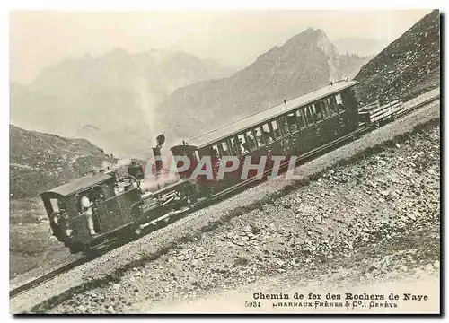 Cartes postales moderne Train aux Rochers de Naye 1925