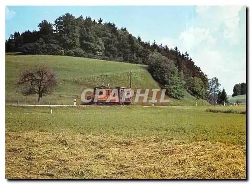 Cartes postales moderne Fahrleitungsdient der Frauenfeld-Wil Bahn unterwegs Zwischen Jakobstal und Matzingen mit Ge 4/47