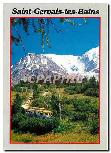 Cartes postales moderne Tramway du Mt Blanc