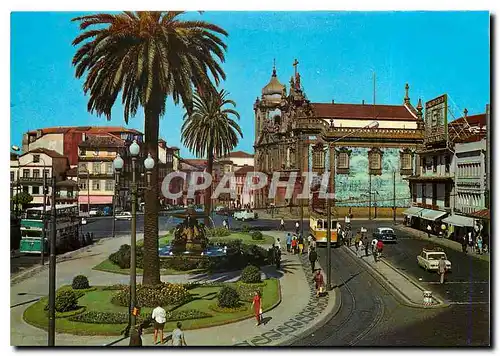 Cartes postales moderne Place Gomes Teixeira  Fontaine des Lobes et Eglise duCarmo