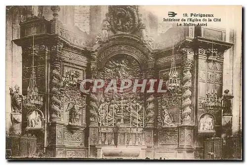 Cartes postales Perigueux Interieur de l'Eglise de la Cite Le Maitre Autel