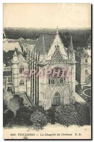 Cartes postales Vincennes La Chapelle du Chateau