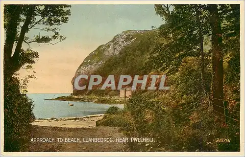 Cartes postales Approach to Beach Llanbedrog near Pwllheli