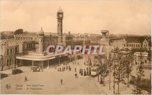 Cartes postales Gand Gare Saint Pierre Tramway