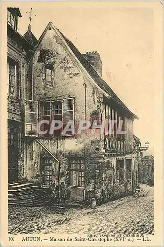 Cartes postales Autun Maison de Saint Christophe