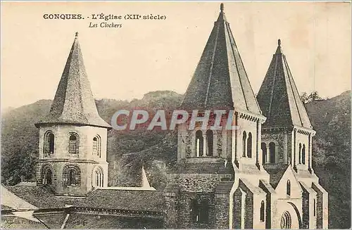 Cartes postales Conques L'Eglise Les Clouchers