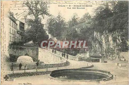 Cartes postales Evaux les Bains Vue des Sources