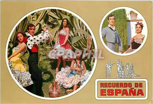 Cartes postales moderne Recuerdo de Espana Paco de Lucia y su Fiesta Culure Gitan Granada