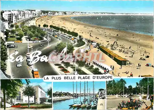 Moderne Karte La Plus Belle Plage d'Europe La Baule Vue prise du Majestic Le Casino Le Port