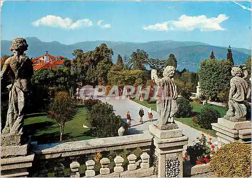 Cartes postales moderne Isolabella Lac Majeur Les jardins du Palais Borromeo