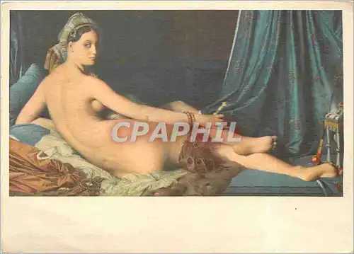 Cartes postales moderne Jean Auguste Ingres La gandre Odalisque couchee Musee du Louvre