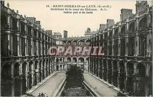 Cartes postales Saint Germain en Laye S et O Interieur de la cour du Chateau