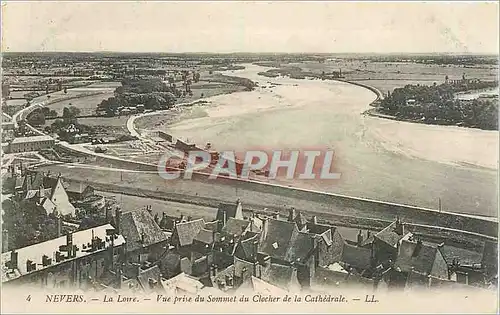 Cartes postales Nevers La Loire Vue prise du Sommet du Clocher de la Cathedrale