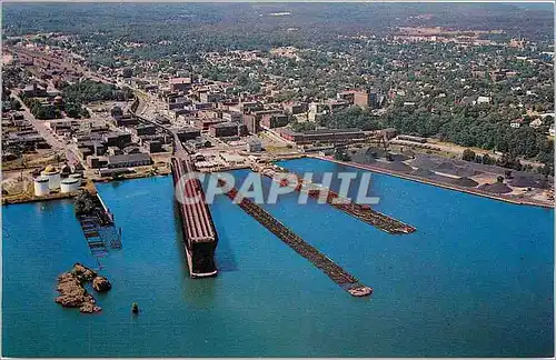 Cartes postales moderne Line Railroad Company One Dock Lower Harbor Marquette Michigan