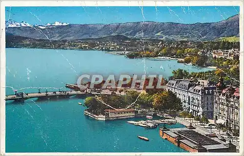 Cartes postales Zuerich. Bauschaenzli und Quaibruecke