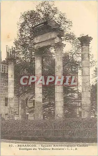 Cartes postales Besancon Square Archeologique Castan Vestiges du Theatre Romain