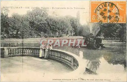 Cartes postales Montelimar Jardin Public Balustrade de la Terresse