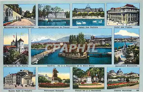 Cartes postales Monument de la Reformation Geneve