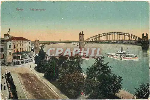 Cartes postales Bonn Rheinsbrucke Bateau