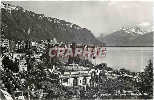 Cartes postales moderne Montreux Pavillon des Sports et Dents du Midi