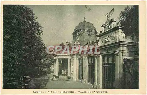 Cartes postales SOURCE MATTONI (GIESSHUBL) PALAIS DE LA SOURCE