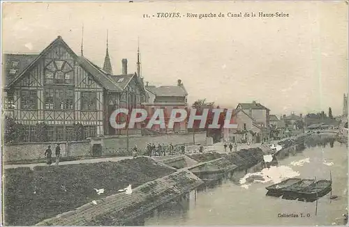 Cartes postales TROYES - Rive gauche du Canal de la Haute-Seine