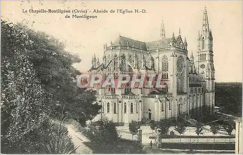 Cartes postales La Chapelle-Montligeon (Orne) - Abside de l'Eglise N.-D. de Montligeon