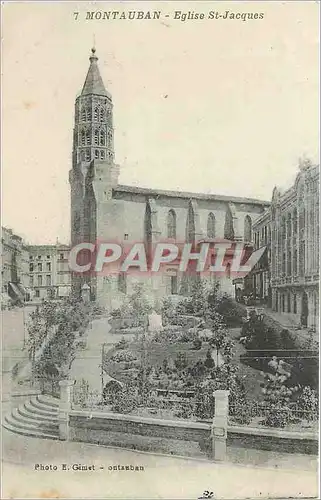 Cartes postales MONTAUBAN-EGLISE ST Jacques