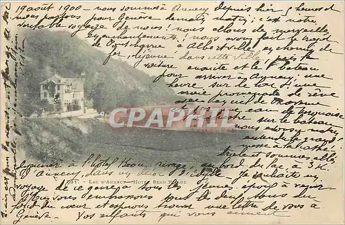 Cartes postales LAC D'ANNENCY-HOTEL BEAU RIVAGE Carte 1900