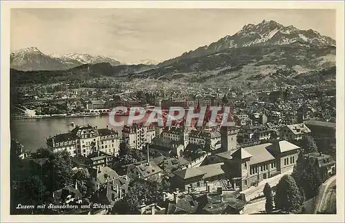 Cartes postales Luzen mite Stanscrhorn und Pilatus