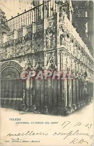 Cartes postales TOLEDO-CATEDRAL EXTERIOR DEL CORO