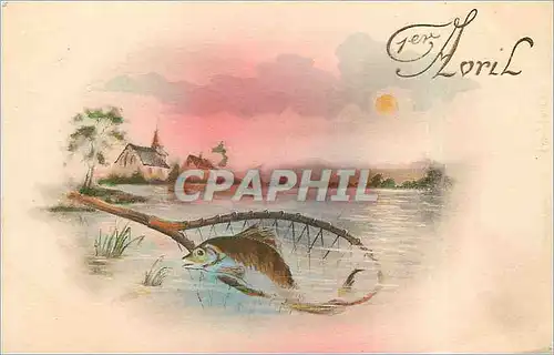 Cartes postales V�UX Poisson 1er Avril