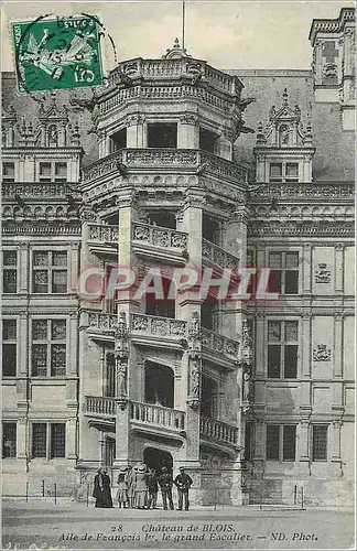 Cartes postales BLOIS-Le Chateau- Aile de Francois 1er le grand Escalier