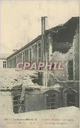 Cartes postales VERDUN(Meuse-Les Ruines du college Buvignier