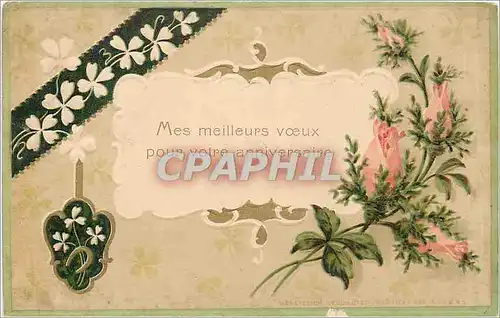 Cartes postales Mes meilleurs voeux pour votre anniversaire