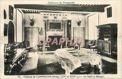 Cartes postales Ch�teaux de CARROUGES La Salle a manger