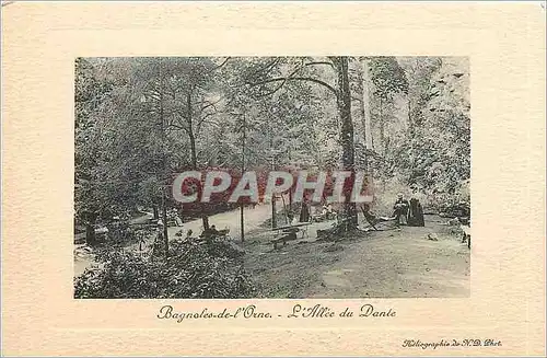 Cartes postales BAGNOLES-DE-L'ORNE L'Allee de Dante