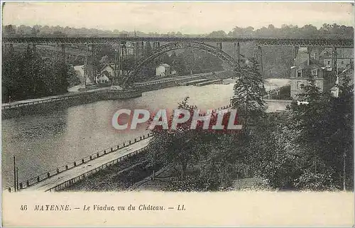 Cartes postales Mayenne Le Viaduc vu du Chateau