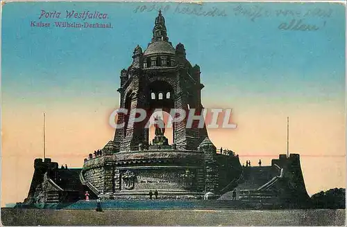 Cartes postales Porta Westfalica Kaiser Wilhelm Denkmal