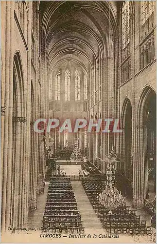 Cartes postales Limoges Interieur de la Cathedrale