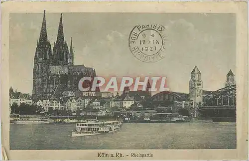 Cartes postales Koln a Rh Rheinpartie  Bateau