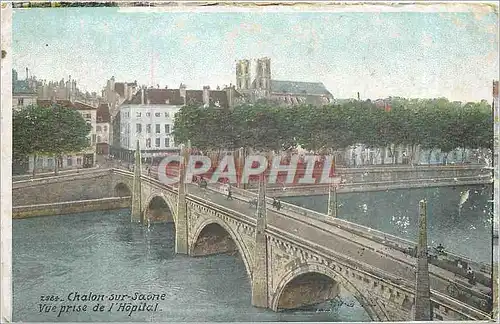 Cartes postales Chalon sur Saone Vue prise de l'Hopital