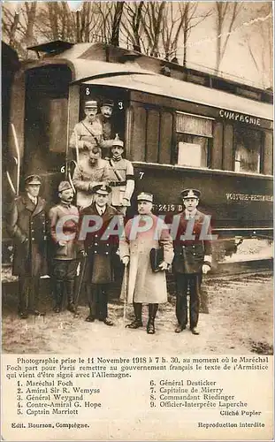 Cartes postales Photographie prise le 11 Novembre 1918