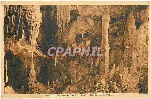 Cartes postales Grottes de Darqilan Lozere L'Eglise vue des Tribunes