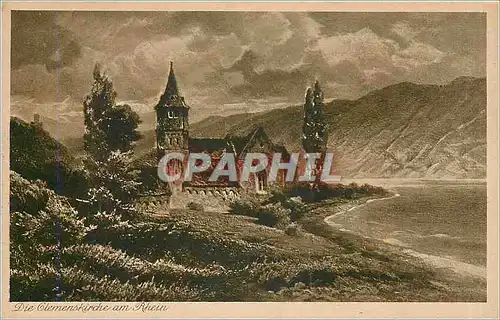 Cartes postales Die Clemenskirche am Rhein