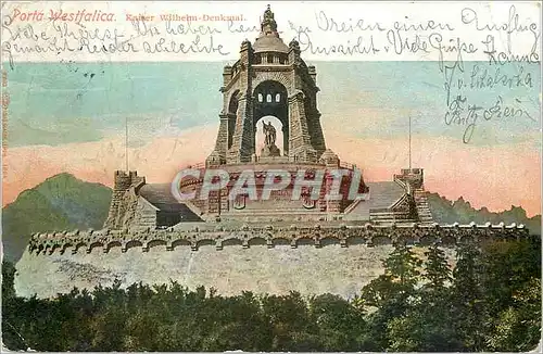 Cartes postales Porta Westfalica.  Kaiser Wilhelm-Denkuinl